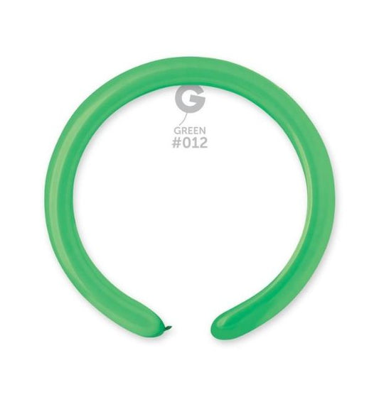 Gemar 2" Green #012 D4 100pcs Modelling Balloons