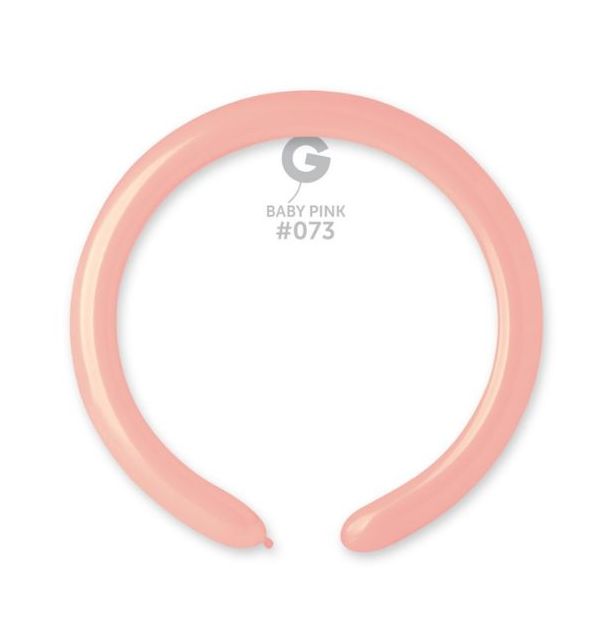 Gemar 2" Baby Pink #073 D4 100pcs Modelling Balloons