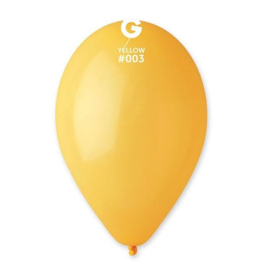 Gemar 13" Yellow #003 G120 50pcs Round Balloon