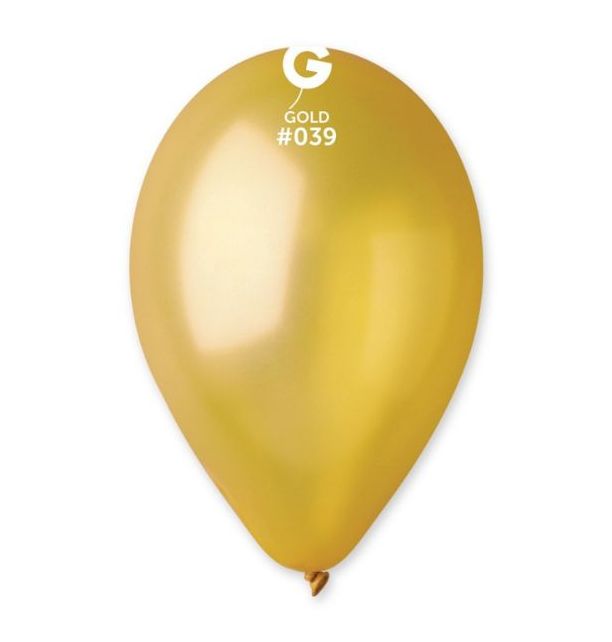 Gemar 13" Gold #039 GM120 50pcs Round Balloon