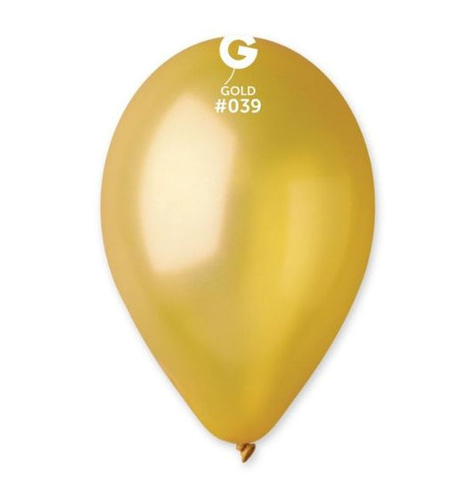 Gemar 13" Gold #039 GM120 50pcs Round Balloon