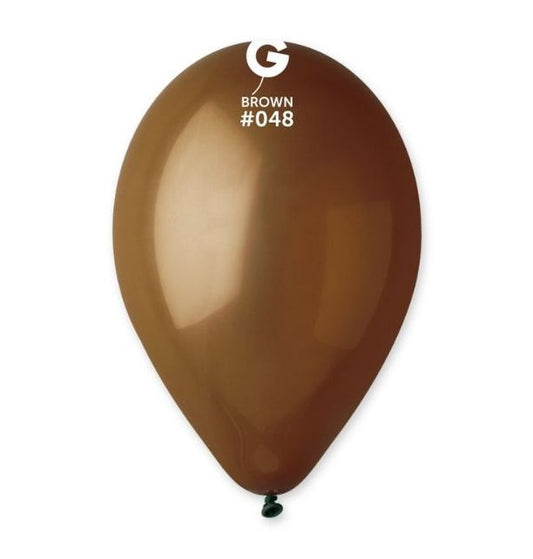 Gemar 13" Brown #048 G120 50pcs Round Balloon