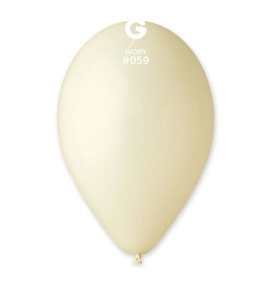 Gemar 13" Ivory #059 G120 50pcs Round Balloon