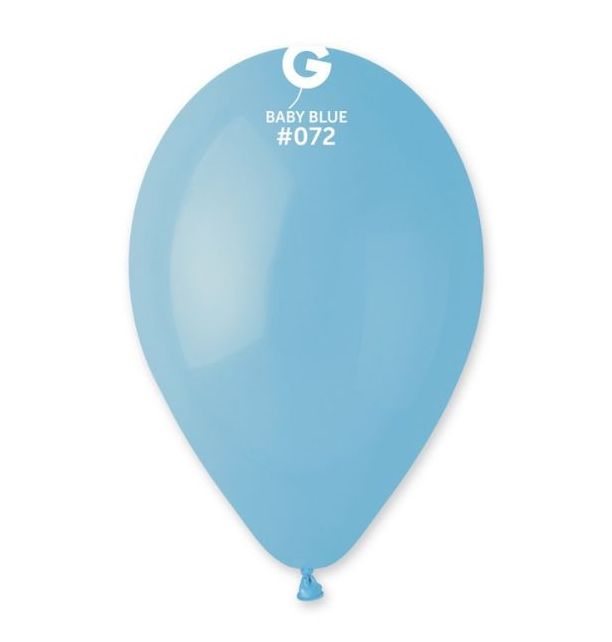 Gemar 13" Baby Blue #072 G120 50pcs Round Balloon