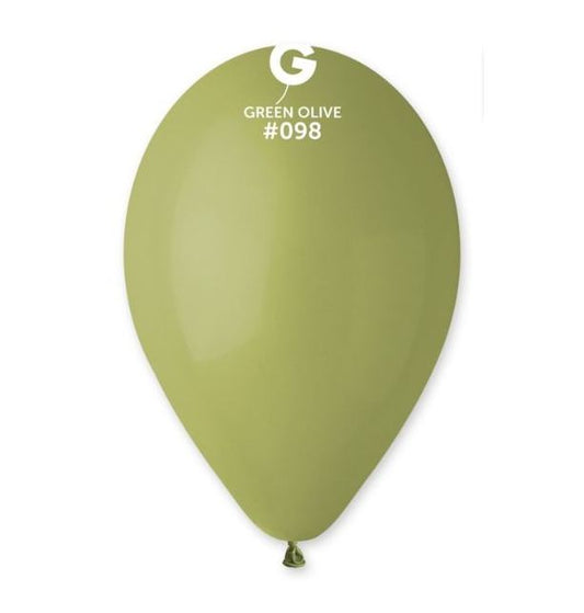 Gemar 13" Green Olive #098 G120 50pcs Round Balloon