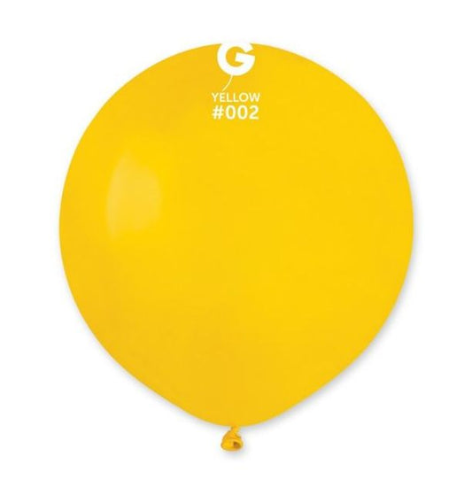 Gemar 19" Yellow #002 G19 25pcs Round Balloon