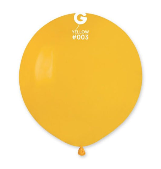 Gemar 19" Yellow #003 G19 25pcs Round Balloon