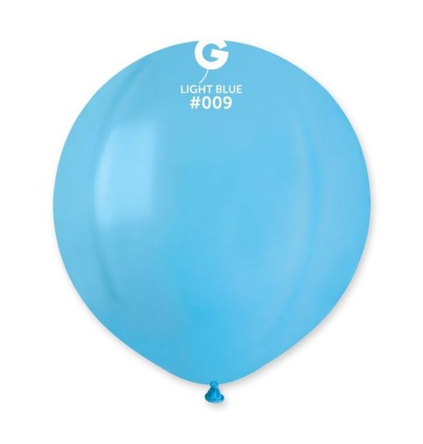 Gemar 19" Light Blue #009 G19 25pcs Round Balloon