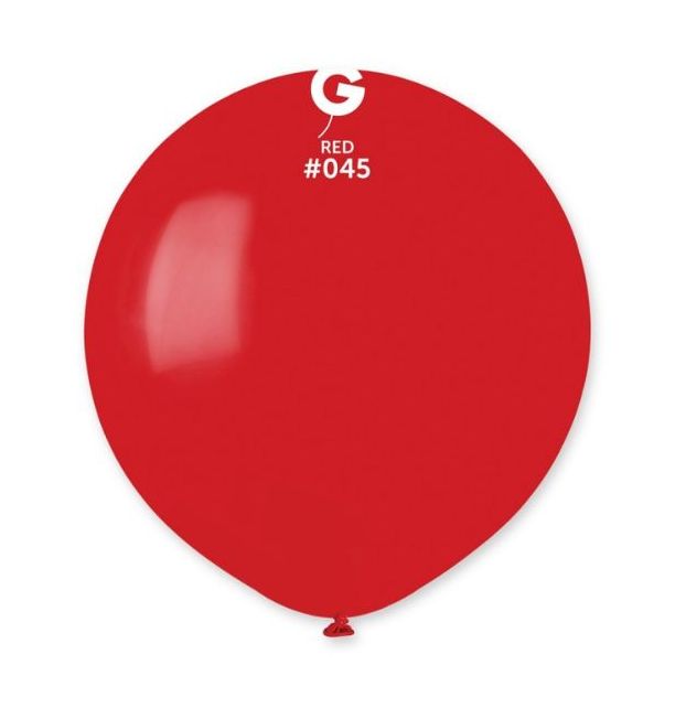 Gemar 19" Red #045 G19 25pcs Round Balloon