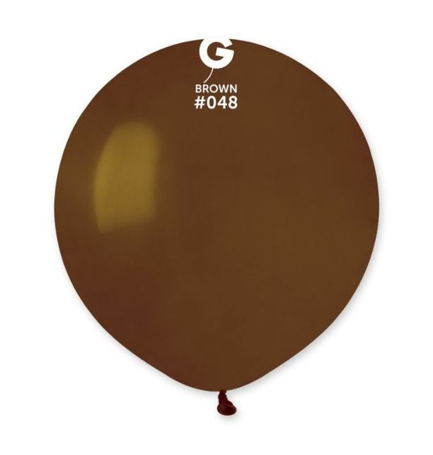 Gemar 19" Brown #048 G19 25pcs Round Balloon