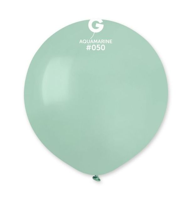 Gemar 19" Aquamarine #050 G19 25pcs Round Balloon