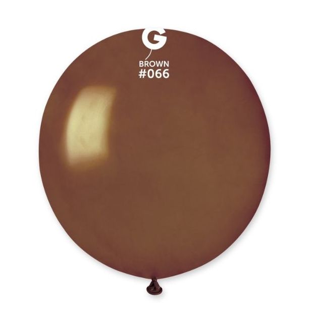 Gemar 19" Brown #066 GM19 25pcs Round Balloon