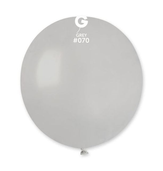 Gemar 19" Grey #070 G19 25pcs Round Balloon