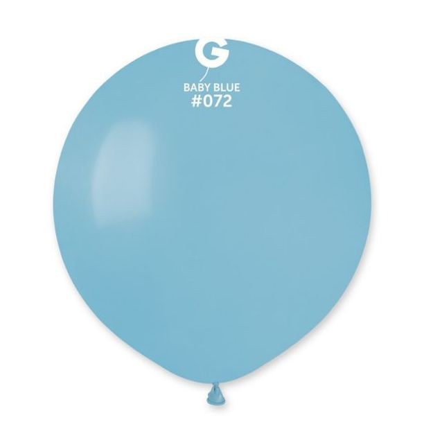 Gemar 19" Baby Blue #072 G19 25pcs Round Balloon