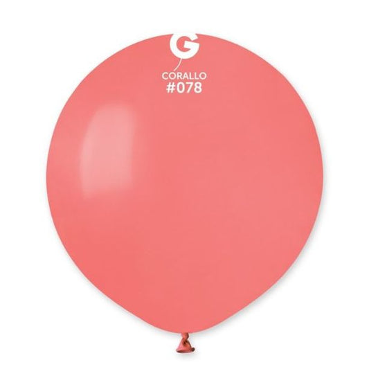 Gemar 19" Corallo #078 G19 25pcs Round Balloon