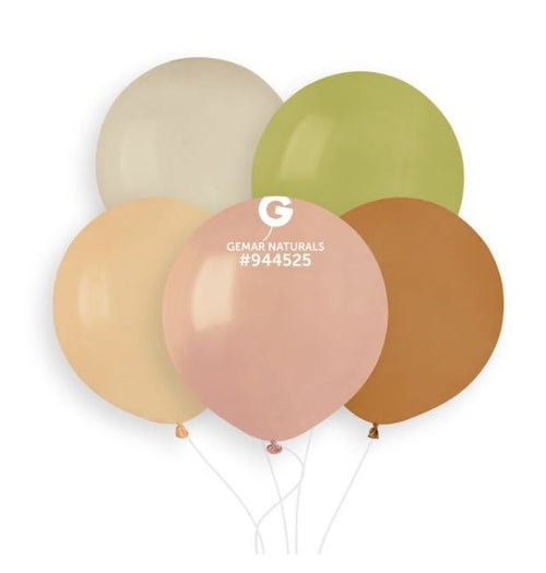 Gemar 19" Naturals #946659 G19 25pcs Round Balloon