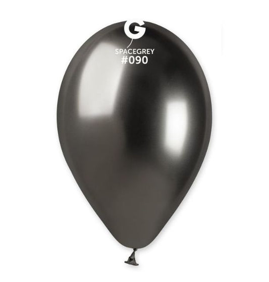 Gemar 13" Shiny Space Grey #090 GB120 50pcs Round Balloon