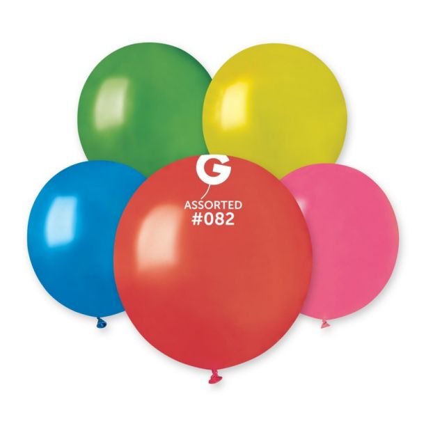 Gemar 19" Assorted #082 GM19 25pcs Round Balloon