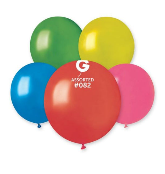 Gemar 19" Assorted #082 GM19 25pcs Round Balloon