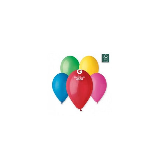 Gemar 13" Assorted #080 G120 50pcs Round Balloon